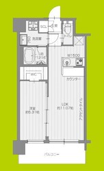 プレジオ八戸ノ里の物件間取画像